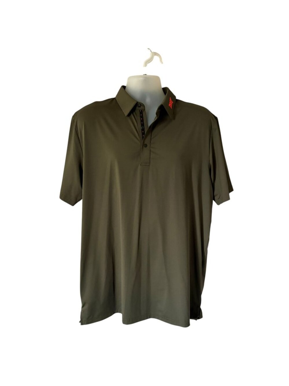 PXG Mens Polo Army Green Performance Athletic Golf Size Medium